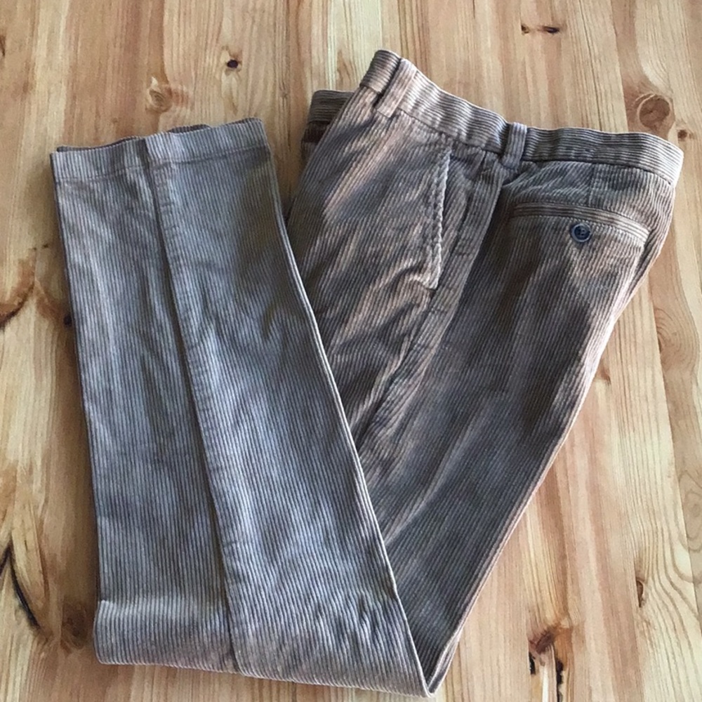 Brooks brothers red fleece boys wide wale corduroys pants, sz16